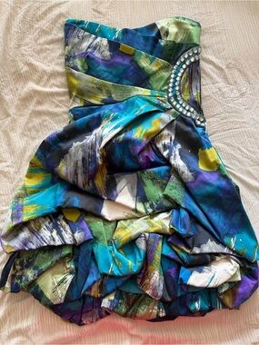 Teeze Me Teal Multicolor Dress